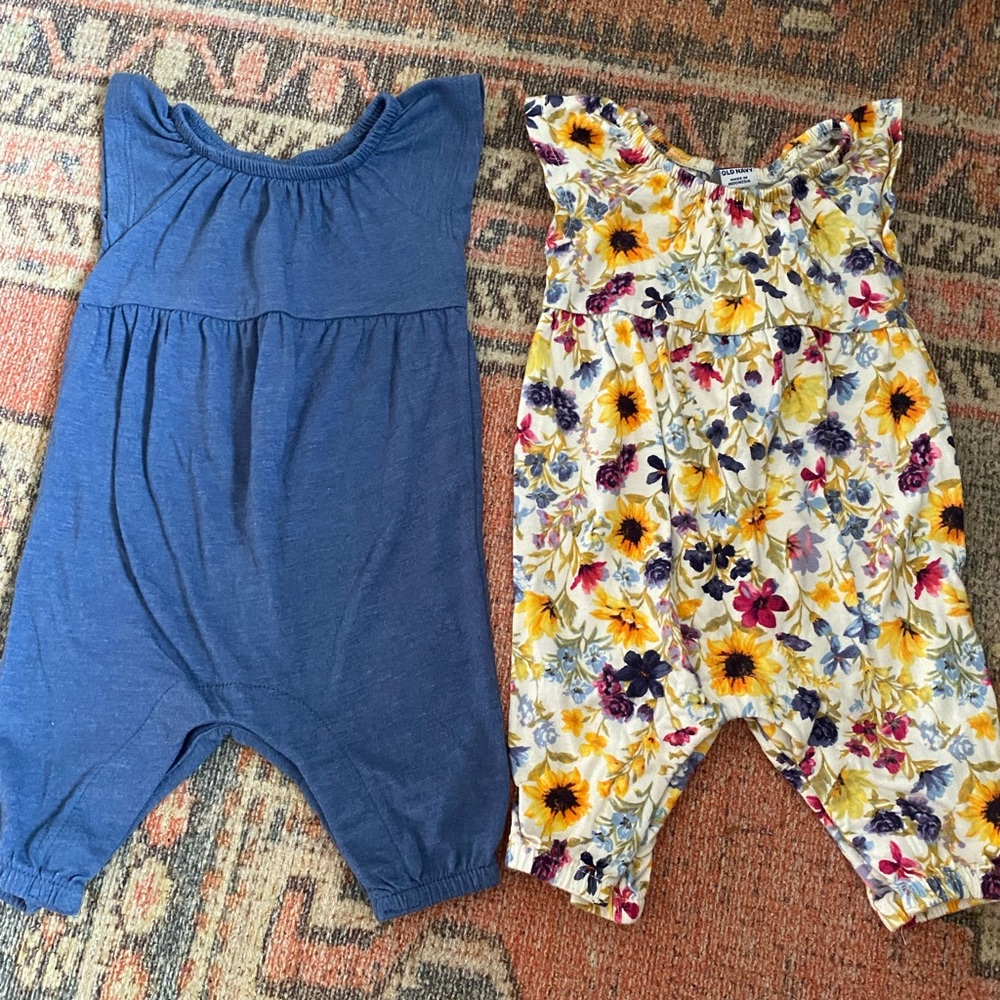 SOLD Old Navy baby girl jumpsuit set